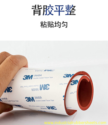 Backing Adhesive Tape Closed Cell Silicone Sponge Sheet 1.5-50mm X 0.1-1.5m X 1-10m